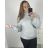 Sveter s rolákom dlhý rukáv dámsky (2XL/3XL ONE SIZE) TALIANSKA MÓDA IM423JULIA