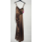 Šaty dlhé elegantné spoločenské na ramienka dámske (S/M ONE SIZE) TALIANSKA MÓDA IMPBB23B23376