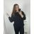 Svetr oversize dlouhý rukáv dámský nadrozměr (2XL/3XL ONE SIZE) POLSKÁ MÓDA PMWM23510/DR 2XL/3XL zelená
