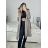 Kabát flaušový s podšívkou s kapucňou dlhý rukáv dámsky (S/M ONE SIZE) TALIANSKA MÓDA IMWK233939/DUR béžová S/M