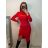 Šaty elegantní úpletové dlouhý rukáv dámské (S/M ONE SIZE) ITALSKÁ MÓDA IMPBB22Y22990/DU -   bílá,   S/M