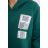 Bluza z kapturem z naszywkami zielona
