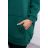 Bluza z kapturem z naszywkami zielona