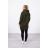 Bluza z kapturem z naszywkami khaki
