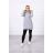 Bluza z kapturem z naszywkami szara