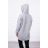 Bluza z kapturem z naszywkami szara