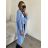 Cardigan pletený dámský nadrozměr (S/M/L/XL/2XL ONE SIZE) ITALSKÁ MÓDA IMD23568/DU růžová XL/2XL