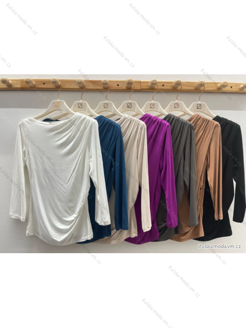 Tričko dlhý rukáv dámske (S/M ONE SIZE) TALIANSKA MÓDA IMPDY23ZPOI22117