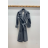 Kabát flaušový dlhý rukáv dámsky (S/M ONE SIZE) TALIANSKA MÓDA IMPDY23FEH2388