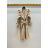 Kabát flaušový dlhý rukáv dámsky (S/M ONE SIZE) TALIANSKA MÓDA IMPDY23FEH2388
