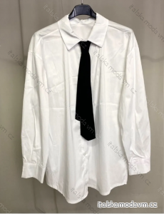 Košeľa s kravatou dlhý rukáv dámska (S/M ONE SIZE) TALIANSKA MÓDA IMPLP2356222011