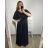 Šaty dlouhé elegantní společenské krátký rukáv dámské nadrozměr (2XL/3XL ONE SIZE) ITALSKá MóDA IM423ISABELA/DU 2XL/3XL fialová