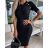 Šaty elegantní úpletové krátký rukáv dámské (S/M ONE SIZE) ITALSKÁ MÓDA IMPOC237091/DUR béžová S/M