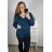 Sveter na knoflíky dlhý rukáv dámsky (XL/2XL ONE SIZE) TALIANSKÁ MÓDA IM723EVELINA/DU XL/2XL zelená