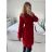 Kabát flaušový dámsky (S/M ONE SIZE) TALIANSKA MÓDA IM723050/DU S/M Čierno-biela