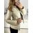 Bunda podzimní s kapucí dámská (S-2XL) POLSKÁ MODA BLI23OB238002/DU béžová M