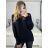Svetr oversize pletený dámský nadrozměr (S/M/LXL/2XL ONE SIZE) ITALSKá MODA  IMC23478/DU XL/2XL hnědá