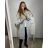 Cardigan  dlhý rukáv dámsky nadrozmer (3XL/4XLONE SIZE) TALIANSKA MÓDA IM423ETNA/DU 3XL / 4XL stredne ružová