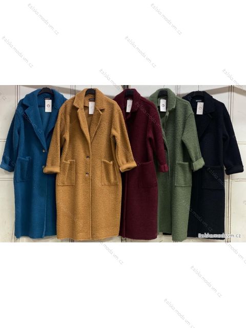 Kabát baránok dlhý rukáv dámsky nadrozmer (2XL/3XL ONE SIZE) TALIANSKA MÓDA IMC23467