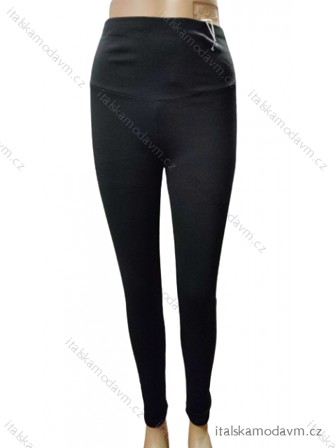 Legíny dlouhé zatepletné nadrozměrné dámské (XL,2XL,3XL,4XL) D.D. STYLE  DDS23A571/DUR čierna 3XL
