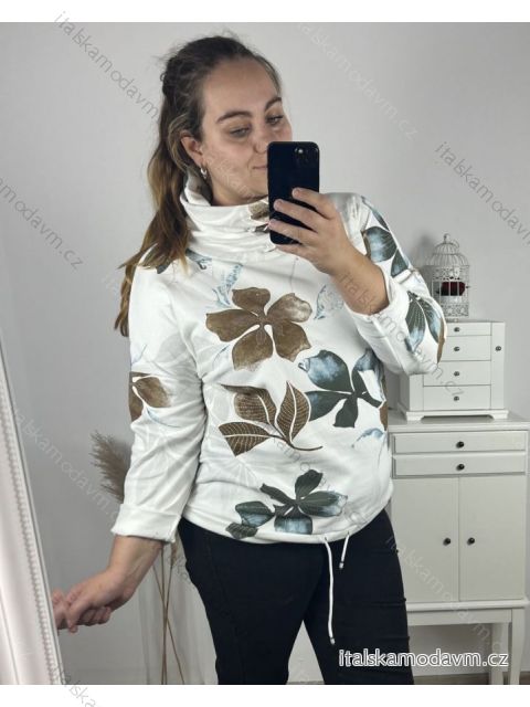 Tunika/rolák dlhý rukáv dámska nadrozmer (2XL/3XL/4XL ONE SIZE) TALIANSKA MóDA IM423RENATE/DU