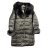 Bunda kabát koženkový s kapucí dámská (S-2XL) MET23LZ12607-2/DR Černá XXL