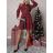 Šaty elegantné košeľové vianočné dlhý rukáv dámske (S/M ONE SIZE) TALIANSKA MÓDA IMM23M45618