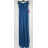 Šaty spoločenské dlhé na ramienka carmen dámske (S/M ONE SIZE) TALIANSKA MÓDA IMPBB23B23687/DUR Čierna S/M