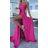 Šaty spoločenské dlhé na ramienka carmen dámske (S/M ONE SIZE) TALIANSKA MÓDA IMPBB23B23687/DUR Čierna S/M