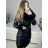 Bunda kabát koženkový s kapucí dámská (S-2XL) MET23LZ12607-2/DR Černá XXL
