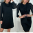 Šaty elegantní dlouhý rukáv dámské (S/M ONE SIZE) ITALSKÁ MÓDA IMPBB23F12923