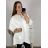 Tunika teplá dlouhý rukáv dámská nadrozměr (3XL-6XL) EBELIEVE MA121S-2027/DU modrá 3XL/4XL