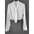 Croptop košeľový dlhý rukáv dámsky (S/M ONE SIZE) TALIANSKA MÓDA IMPBB23S4604