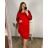 Šaty spoločenské flitrové dlhý rukáv dámske nadrozmer (3XL/4XL/5XL ONE SIZE) TALIANSKA MÓDA IMWT234281/DU 3XL/4XL zelená