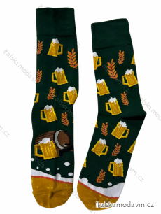 Ponožky veselé pivo pánske (41-43, 44-46) POLSKÁ MÓDA DPP22PIVO/DUR
