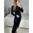 Šaty elegantní flitrové dlouhý rukáv dámské (S/M ONE SIZE) ITALSKá MóDA IMM23M5114