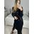 Šaty elegantné flitrové dlhý rukáv dámske (S/M ONE SIZE) TALIANSKA MóDA IMM23M5114/DU S/M červená