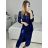 Šaty elegantné flitrové dlhý rukáv dámske (S/M ONE SIZE) TALIANSKA MóDA IMM23M5114/DU S/M červená