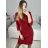 Šaty společenské třpytivé dlouhý rukáv dámské (S/M ONE SIZE) ITALSKÁ MODA IMM23M284A/DUR zlatá S/M
