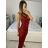 Šaty dlhé elegantné na ramienka dámske (S/M ONE SIZE) TALIANSKA MODA IM323VIOLA