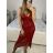 Šaty dlhé elegantné na ramienka dámske (S/M ONE SIZE) TALIANSKA MODA IM323VIOLA