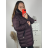 Bunda s kapucňou dámska nadrozmer (4XL-8XL) BESS222251 vínová 4XL