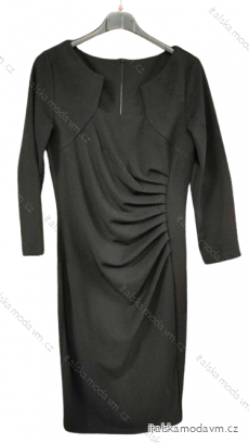 Šaty elegantný pouzdrové 3/4 rukáv dámske (S-XL) TALIANSKA MÓDA IMM23M23121-1/DU
