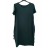 Šaty klasik letný krátky rukáv dámske (L/XL ONE SIZE) TALIANSKA MóDA IMB22BASIC/DUR čierna