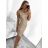 Šaty elegantní dlouhé společenské třpytivé s flitry na ramínka dámské (S/M ONE SIZE) ITALSKÁ MÓDA IMWY234032