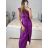 Šaty dlhé spoločenské bez rukávu dámske (S/M ONE SIZE) TALIANSKA MODA IM323141