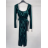 Šaty elegantné s opaskom dlhý rukáv dámske (S/M ONE SIZE) TALIANSKA MÓDA IMPBB23B24360