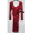 Šaty elegantný dlhý rukáv dámske (S/M ONE SIZE) TALIANSKA MÓDA IMPBB2324360