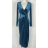 Šaty elegantný dlhý rukáv dámske (S/M ONE SIZE) TALIANSKA MÓDA IMPBB23B24321