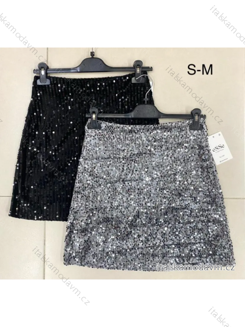 Sukňa krátka flitrová dámska (S/M ONE SIZE) TALIANSKA MÓDA IMPLP2360821012